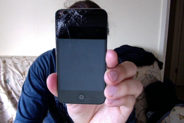 iPod touch 4g con vetro rotto